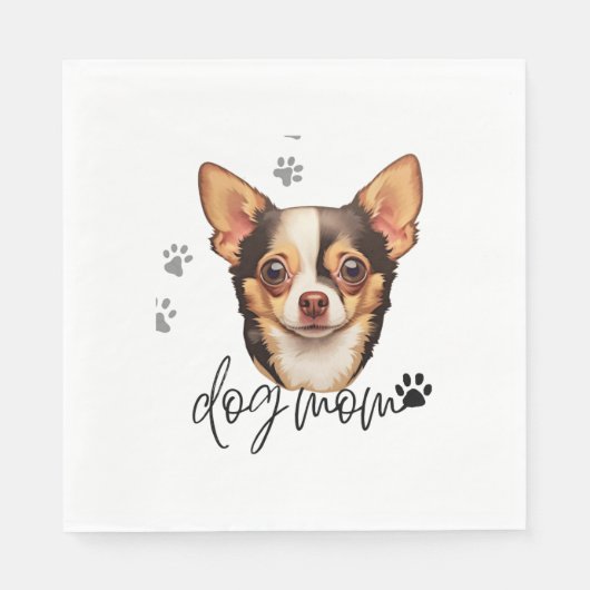 Chihuahua Dog Mama Servet (Voorkant)
