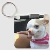 Chihuahua Dog Meme Dubbelzijdige Sleutelhanger (Voorkant)