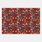 Chihuahua Dog met Kerstmis in Santa Hat Inpakpapier Vel (Voorkant 2)