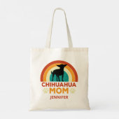  Chihuahua Dog Mom Sunset gepersonaliseerd Tote Bag (Achterkant)