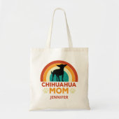  Chihuahua Dog Mom Sunset gepersonaliseerd Tote Bag (Voorkant)