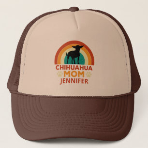  Chihuahua Dog Mom Sunset gepersonaliseerd Trucker Pet