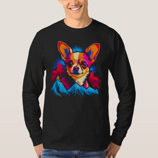 Chihuahua Dog Mountain T-shirt (Voorkant)