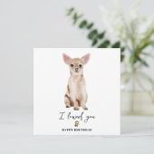 Chihuahua Dog Mum Puppy Pets Birthday Kaart (Staand voorkant)
