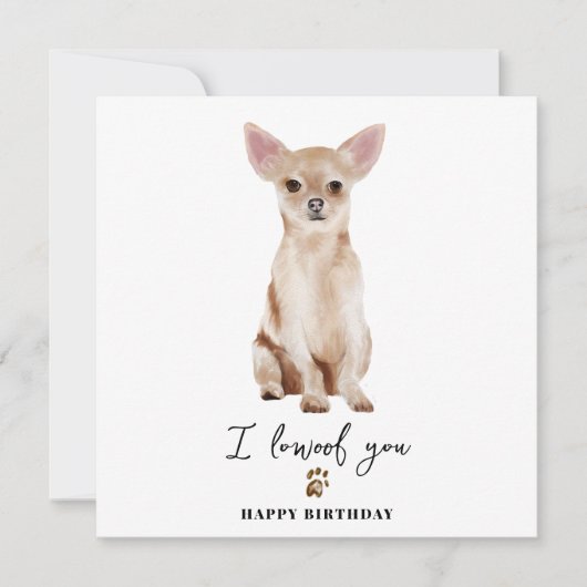 Chihuahua Dog Mum Puppy Pets Birthday Kaart (Voorkant)