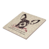 Chihuahua Dog My Sunshine Brown Tegeltje (Zijkant)