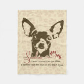 Chihuahua Dog My Sunshine Fleece Deken (Voorkant)