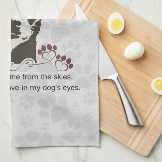 Chihuahua Dog My Sunshine Gray Towel Theedoek (Quarter Fold)