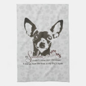 Chihuahua Dog My Sunshine Gray Towel Theedoek (Verticaal)