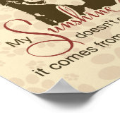 Chihuahua Dog My Sunshine Poster (Hoek)