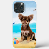 Chihuahua Dog op strand Case-Mate iPhone Case (Achterkant)
