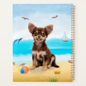 Chihuahua Dog op strand Planner (Achterkant)