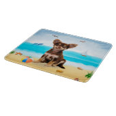 Chihuahua Dog op strand Snijplank (Hoek)