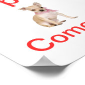 Chihuahua Dog Open Sign Poster (Hoek)