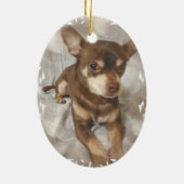 Chihuahua Dog Ornament (Achterkant)