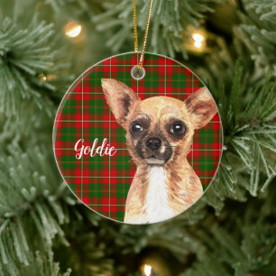 Chihuahua Dog Persoonlijk Keramisch Ornament