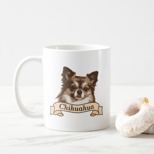 Chihuahua Dog Persoonlijk Koffiemok (Met donut)