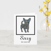 Chihuahua Dog Pet Sympathcard Kaart (Gele Bloem)