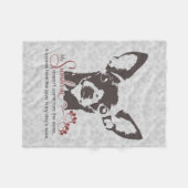 Chihuahua Dog Poem Fleece Deken (Voorkant (Horizontaal))