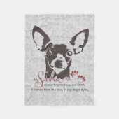Chihuahua Dog Poem Fleece Deken (Voorkant)
