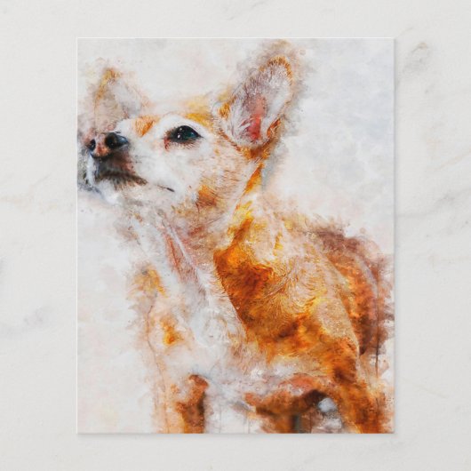 Chihuahua Dog Portrait_Dog Lover Flyer (Voorkant)