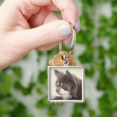Chihuahua Dog Portrait Sleutelhanger (Hand)