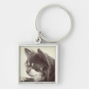 Chihuahua Dog Portrait Sleutelhanger