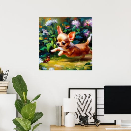 Chihuahua Dog Poster (Thuiskantoor)