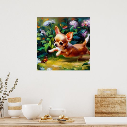 Chihuahua Dog Poster (Keuken)