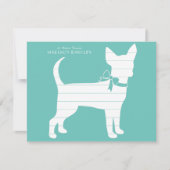 Chihuahua Dog Puppy Bedankt (Voorkant)