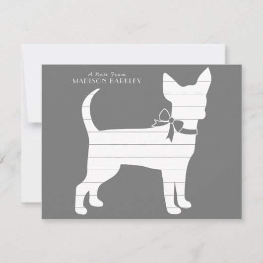 Chihuahua Dog Puppy Bedankt (Voorkant)