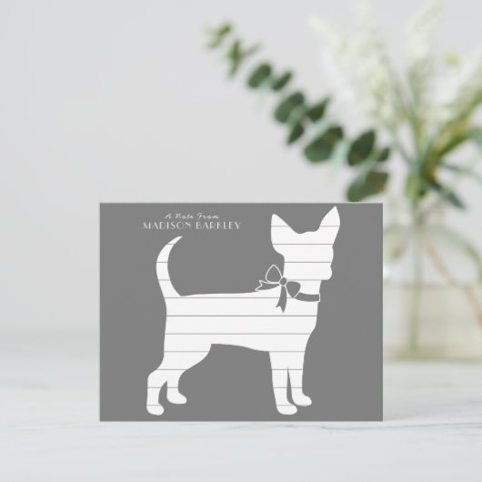 Chihuahua Dog Puppy Bedankt (Staand voorkant)