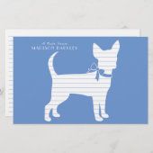 Chihuahua Dog Puppy Briefpapier (Voorkant / Achterkant)