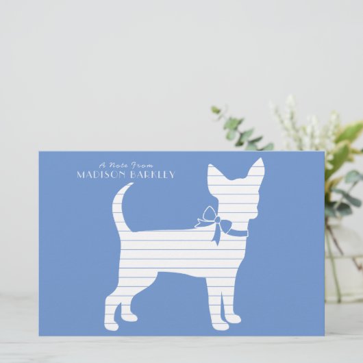 Chihuahua Dog Puppy Briefpapier (Staand voorkant)