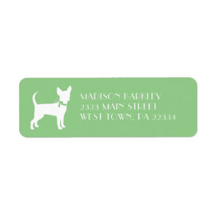 Chihuahua Dog Puppy Label