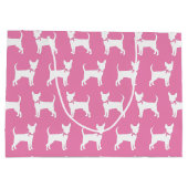 Chihuahua Dog Puppy Large Gift Bag Groot Cadeauzakje (Achterkant)