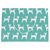 Chihuahua Dog Puppy Large Gift Bag Groot Cadeauzakje (Voorkant)