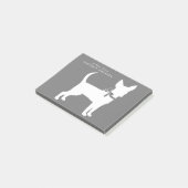 Chihuahua Dog Puppy Post-it Notes (Schuin)