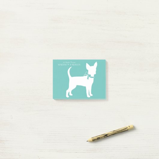 Chihuahua Dog Puppy Post-it Notes (Op bureau)