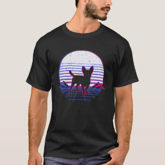 Chihuahua Dog Puppy Retro Sunset Gift T-shirt