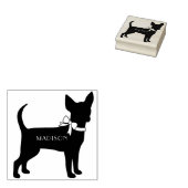 Chihuahua Dog Puppy Rubberstempel (Gestempeld)
