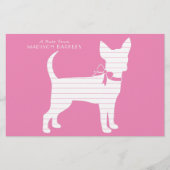 Chihuahua Dog Puppy Stationery Briefpapier (Voorkant)