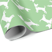 Chihuahua Dog Puppy Wrapping Paper Cadeaupapier (Rol Hoek)
