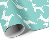 Chihuahua Dog Puppy Wrapping Paper Cadeaupapier (Rol Hoek)