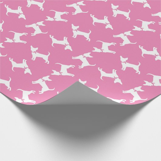 Chihuahua Dog Puppy Wrapping Paper Cadeaupapier (Hoek)