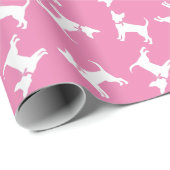 Chihuahua Dog Puppy Wrapping Paper Cadeaupapier (Rol Hoek)