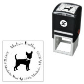 Chihuahua Dog Puppy Zelfinktende Stempel (In situ)