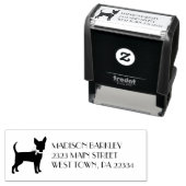 Chihuahua Dog Puppy Zelfinktende Stempel (In situ)