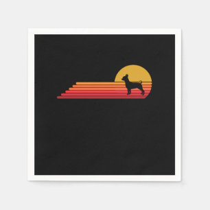 Chihuahua Dog Retro  stijl Servet