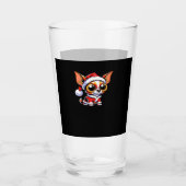 Chihuahua Dog Santa Classic T-Shirt Glas (Voorkant)